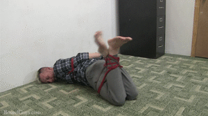 www.boundguys.com - Barefoot and Ball Gagged thumbnail